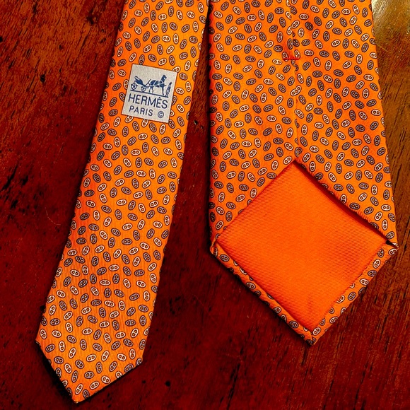 Hermès tie link motif tie - Picture 2 of 5